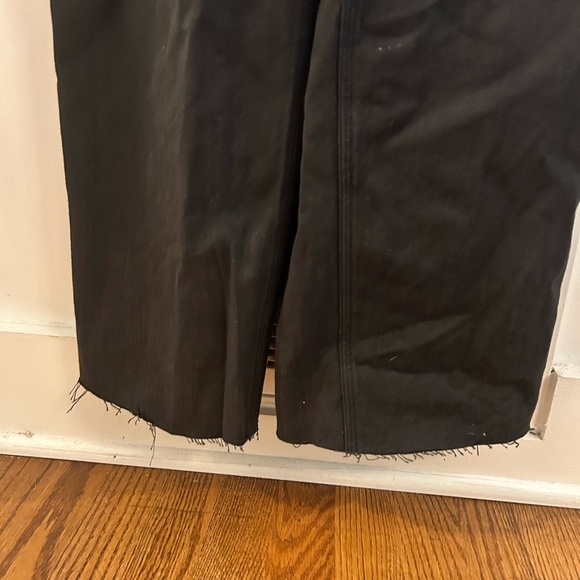 Outerknown black voyage overalls raw hem - Picture 3 of 6